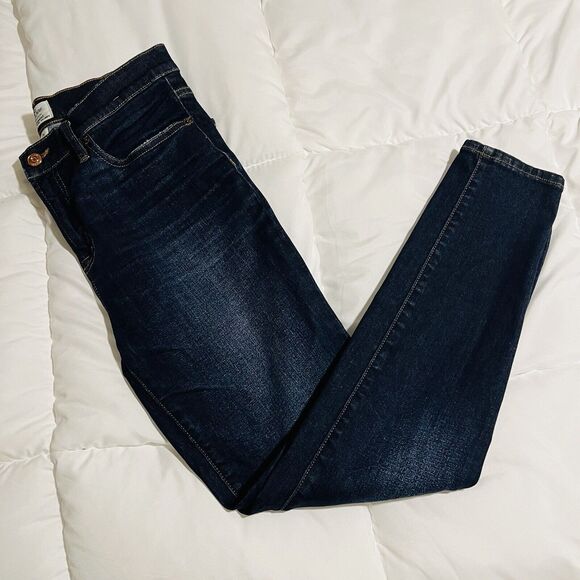 J.Crew Lookout High Rise Skinny Jeans Dark Wash Size 28x29 - Picture 1 of 9